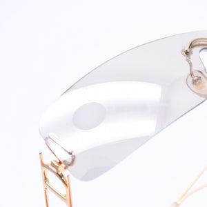 Christian Dior クリスチャンディオール サングラス アイウェア グレー ゴールドテンプル ゴールド金具 41U0J 125 美品 中古 4a008279