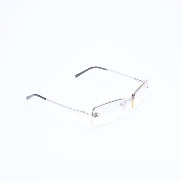 極美品 CHANEL シャネル ハーフリム サングラス アイウェア 4093-B c.124/6I サイズ56□16 130 ココマーク ラインストーン 中古 4a008249