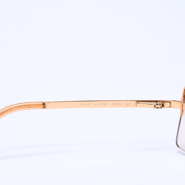 CHANEL シャネル Sunglasses サングラス アイウェア 4104-B c.125/8Z サイズ62◻︎15 120 ココマーク グレー ゴールド金具 美品 中古 4a008282