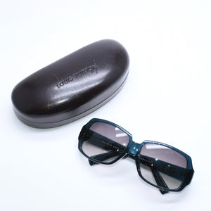 極美品 LOUIS VUITTON ルイヴィトン サングラス アイウェア オプセシオン Z0071E サイズ61◻︎16 ターコイズブルー ゴールド 中古 4a008285
