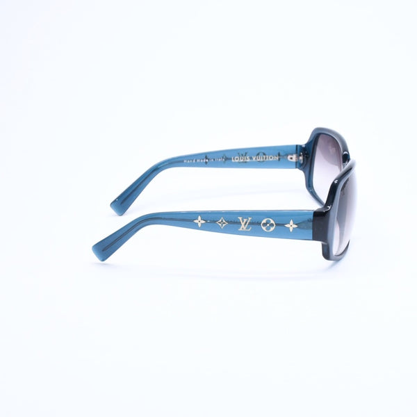 極美品 LOUIS VUITTON ルイヴィトン サングラス アイウェア オプセシオン Z0071E サイズ61◻︎16 ターコイズブルー ゴールド 中古 4a008285