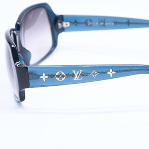 極美品 LOUIS VUITTON ルイヴィトン サングラス アイウェア オプセシオン Z0071E サイズ61◻︎16 ターコイズブルー ゴールド 中古 4a008285