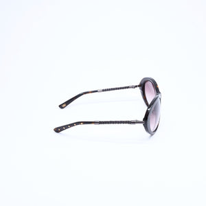 極美品 BOTTEGA VENETA ボッテガヴェネタ サングラス アイウェア BV 103/S 7G3 02 サイズ56◻︎17 120 ブラウン 中古 4a008280