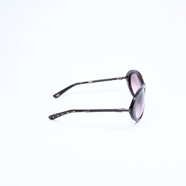 極美品 BOTTEGA VENETA ボッテガヴェネタ サングラス アイウェア BV 103/S 7G3 02 サイズ56◻︎17 120 ブラウン 中古 4a008280