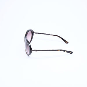 極美品 BOTTEGA VENETA ボッテガヴェネタ サングラス アイウェア BV 103/S 7G3 02 サイズ56◻︎17 120 ブラウン 中古 4a008280