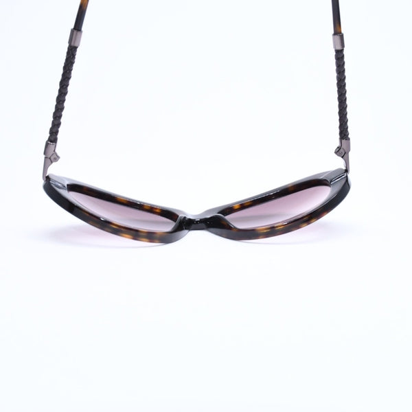 極美品 BOTTEGA VENETA ボッテガヴェネタ サングラス アイウェア BV 103/S 7G3 02 サイズ56◻︎17 120 ブラウン 中古 4a008280