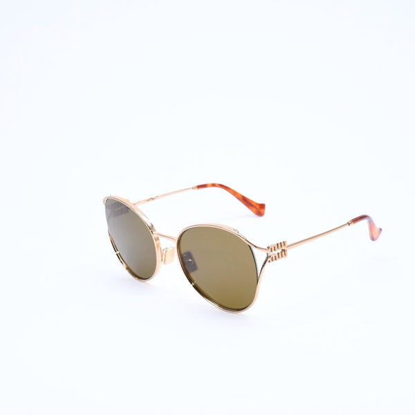 Like new condition MIU MIU sunglasses, eyewear, SMU53Y, size 58.◻20 Brown Gold Used 4a008287
