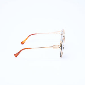 Like new condition MIU MIU sunglasses, eyewear, SMU53Y, size 58.◻20 Brown Gold Used 4a008287