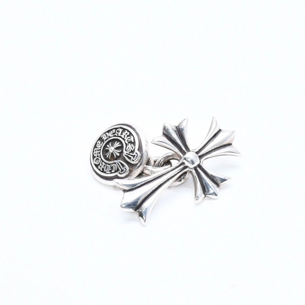 極美品 CHROME HEARTS クロムハーツ CH CRS CUFFLINKS CHクロス ホースシュー カフス カフリンクス 重量約11.18g シルバー925 中古 4a008143