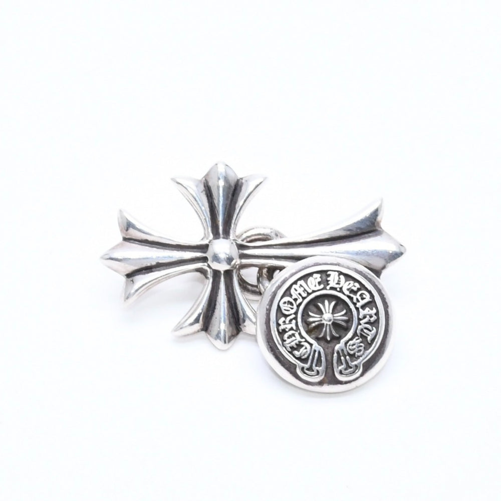 極美品 CHROME HEARTS クロムハーツ CH CRS CUFFLINKS CHクロス ホースシュー カフス カフリンクス 重量約11.18g シルバー925 中古 4a008143