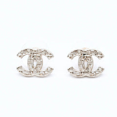 Very Good Condition CHANEL Coco Mark Stud Earrings Weight Approximately 2.15g 14K Engraved GP Metal Gold Binaural Used 4a007087
