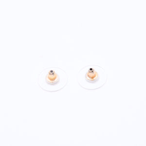 Very Good Condition CHANEL Coco Mark Stud Earrings Weight Approximately 2.15g 14K Engraved GP Metal Gold Binaural Used 4a007087