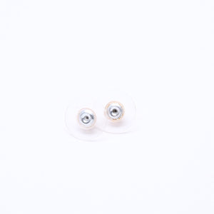 Very Good Condition CHANEL Coco Mark Stud Earrings Weight Approximately 2.15g 14K Engraved GP Metal Gold Binaural Used 4a007087