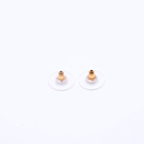 Very Good Condition CHANEL Coco Mark Stud Earrings Weight Approximately 2.58g 14C Engraved GP Metal Gold Binaural Used 4a007092