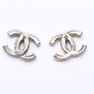 Very Good Condition CHANEL Coco Mark Stud Earrings Weight Approximately 6.22g 11P Stamp GP Metal Gold Binaural Used 4a007089