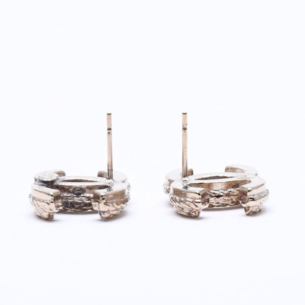 Very Good Condition CHANEL Coco Mark Stud Earrings Weight Approximately 6.22g 11P Stamp GP Metal Gold Binaural Used 4a007089