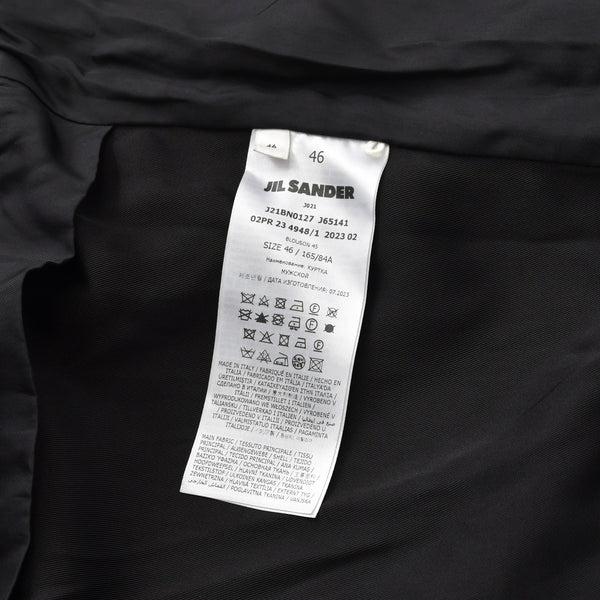 Very Good Condition JIL SANDER Jil Sander Zip Up Jacket Jacket J21BN0127 J65141 Size 46 Black Black Used 4a008293