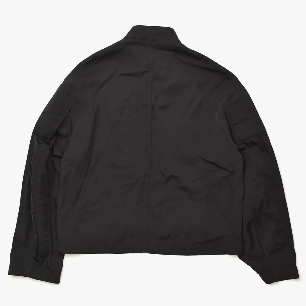 極美品 JIL SANDER ジルサンダー ジップアップジャケット ジャケット J21BN0127 J65141 サイズ46 ブラック 黒 中古 4a008293