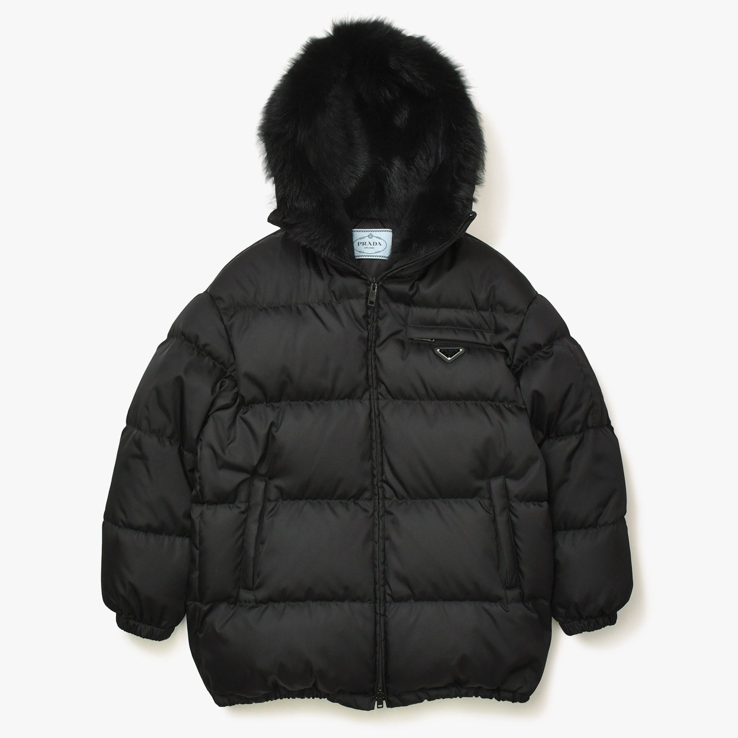 極美品　Re-Nylon　ワンピース　三角プレート　ポーチ　Lサイズ　ブラック プラダ PRADA Re-Nylon 中古・ヴィンテージ｜CASANOVA VINTAGE
