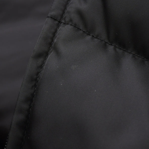 極美品 PRADA プラダ Re-Nylon ギャバジンパファー 29X808 サイズ38 ブラック トライアングルロゴプレート 中古 4a008294