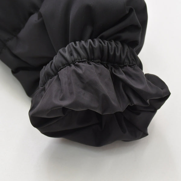 極美品 PRADA プラダ Re-Nylon ギャバジンパファー 29X808 サイズ38 ブラック トライアングルロゴプレート 中古 4a008294