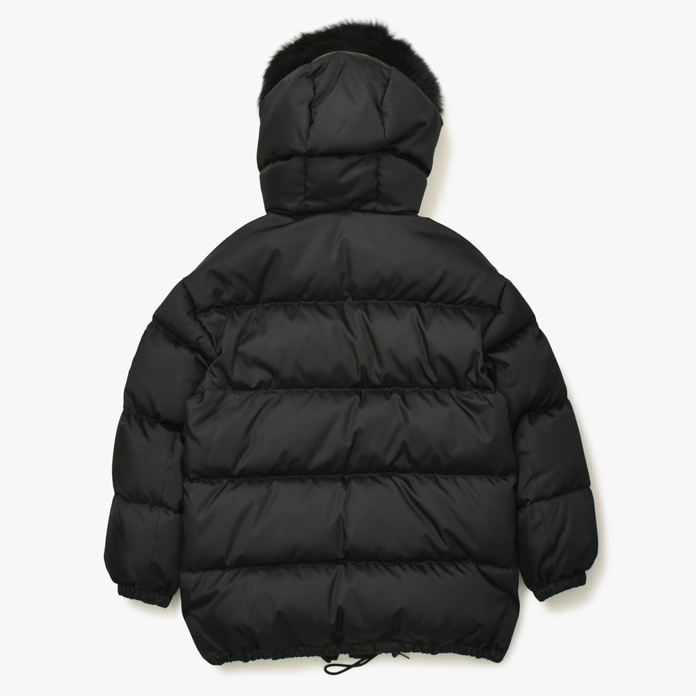 Very Good Condition PRADA Re-Nylon Gabardine Puffer 29X808 Size 38 Black Triangle Logo Plate Used 4a008294