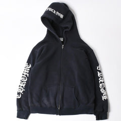 極美品 CHROME HEARTS クロムハーツ パーカー スウェット オールドホースシュー フーディー Old Horseshoe Hoodie 黒 ブラック サイズL 中古 4a008299
