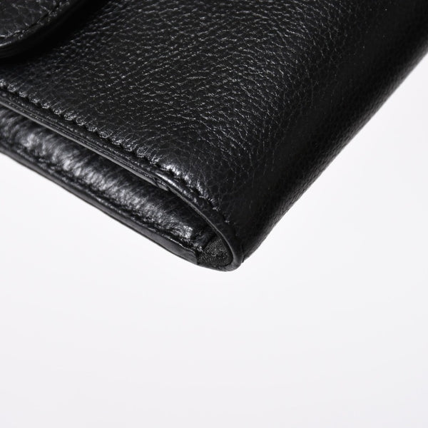 新品未使用 CHROME HEARTS クロムハーツ WAVE CRS BTN NOVELTY ウェーブロングウォレット 長財布 クロスボタン ブラック 中古 4a007347