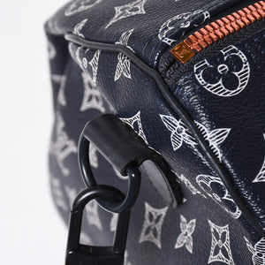 Very Good Condition LOUIS VUITTON Boston Bag Keepall 50 Bandouliere Monogram Ink Upside Down M43684 4a008290