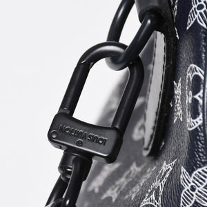 Very Good Condition LOUIS VUITTON Boston Bag Keepall 50 Bandouliere Monogram Ink Upside Down M43684 4a008290
