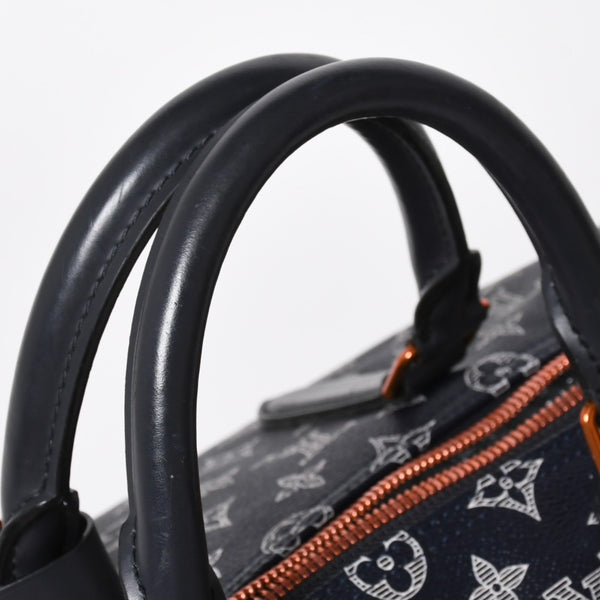 Very Good Condition LOUIS VUITTON Boston Bag Keepall 50 Bandouliere Monogram Ink Upside Down M43684 4a008290