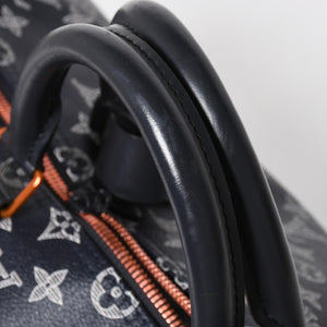 Very Good Condition LOUIS VUITTON Boston Bag Keepall 50 Bandouliere Monogram Ink Upside Down M43684 4a008290