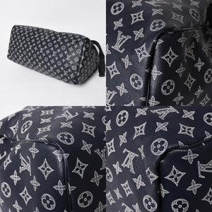 Very Good Condition LOUIS VUITTON Boston Bag Keepall 50 Bandouliere Monogram Ink Upside Down M43684 4a008290