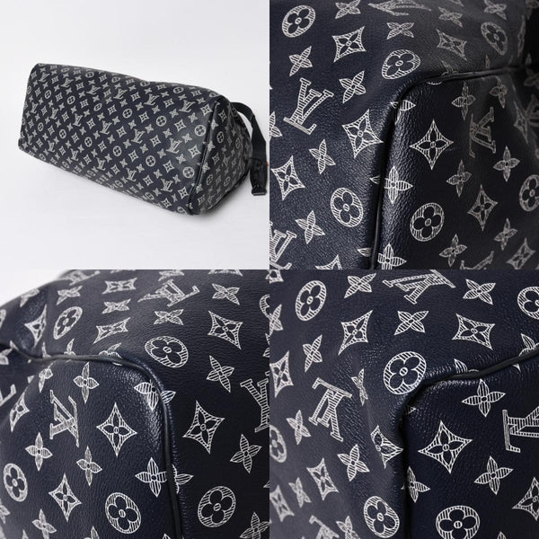 Very Good Condition LOUIS VUITTON Boston Bag Keepall 50 Bandouliere Monogram Ink Upside Down M43684 4a008290