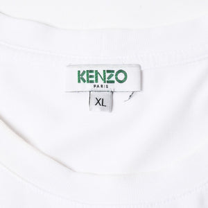 KENZO ケンゾー 半袖Tシャツ F865TS0504YP サイズXL ホワイト マルチカラー プリント コットン 美品 中古 4a007836