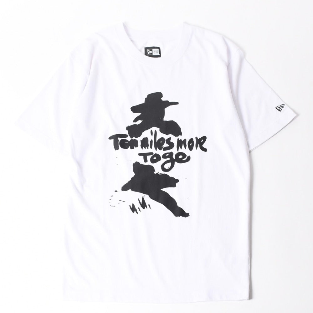 NEW ERA ニューエラ 半袖Tシャツ サイズXL ホワイト ブラック コットン プリント 美品 中古 4a007844