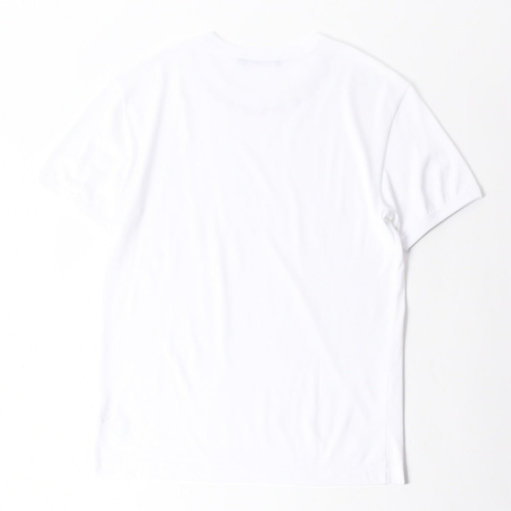 極美品 DOLCE & GABBANA ドルチェ&ガッバーナ 半袖Tシャツ G8PL1T サイズ48 ネックロゴ ホワイト 中古 4a007819