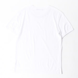 極美品 DOLCE & GABBANA ドルチェ&ガッバーナ 半袖Tシャツ G8PL1T サイズ48 ネックロゴ ホワイト 中古 4a007819