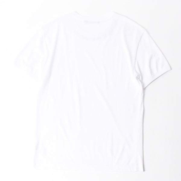 極美品 DOLCE & GABBANA ドルチェ&ガッバーナ 半袖Tシャツ G8PL1T サイズ48 ネックロゴ ホワイト 中古 4a007819