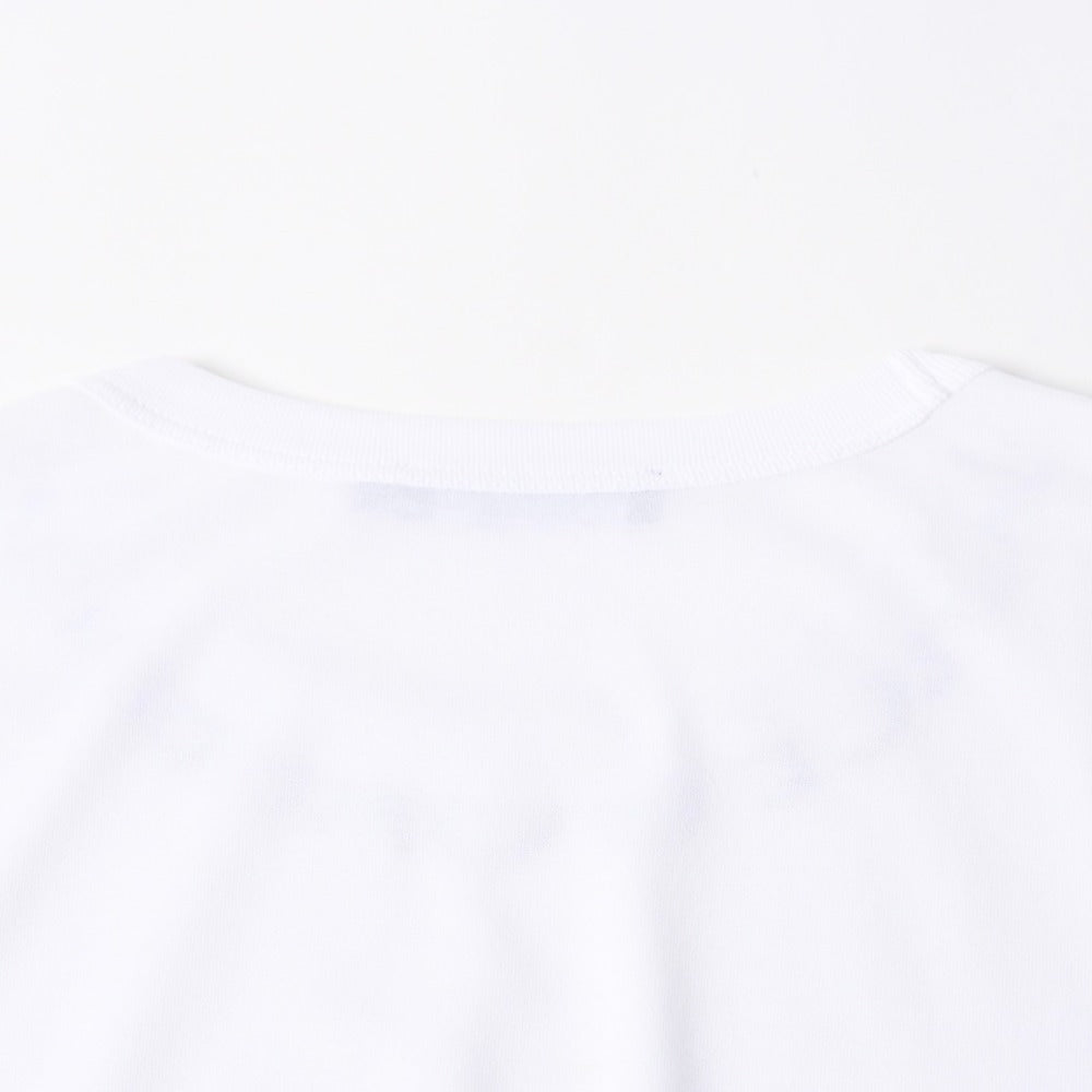 極美品 DOLCE & GABBANA ドルチェ&ガッバーナ 半袖Tシャツ G8PL1T サイズ48 ネックロゴ ホワイト 中古 4a007819