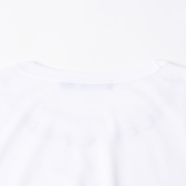 極美品 DOLCE & GABBANA ドルチェ&ガッバーナ 半袖Tシャツ G8PL1T サイズ48 ネックロゴ ホワイト 中古 4a007819