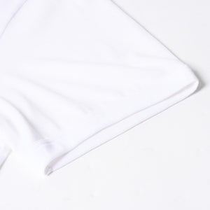 極美品 DOLCE & GABBANA ドルチェ&ガッバーナ 半袖Tシャツ G8PL1T サイズ48 ネックロゴ ホワイト 中古 4a007819