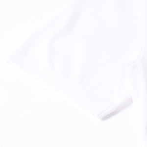 極美品 DOLCE & GABBANA ドルチェ&ガッバーナ 半袖Tシャツ G8PL1T サイズ48 ネックロゴ ホワイト 中古 4a007819