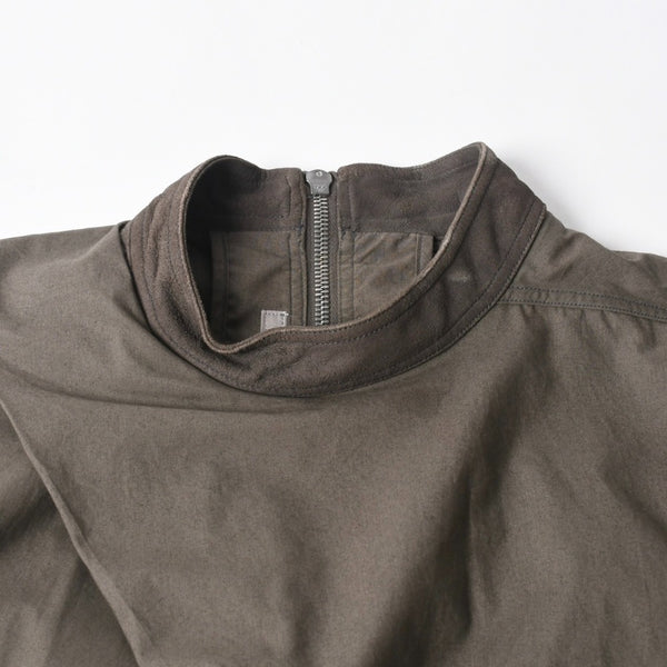 極美品 Rick Owens リックオウエンス ノースリーブ・チュニックドレス ベスト グレー シルバー金具 RU15S4162-PLB 中古 4a008171