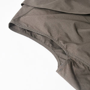 極美品 Rick Owens リックオウエンス ノースリーブ・チュニックドレス ベスト グレー シルバー金具 RU15S4162-PLB 中古 4a008171