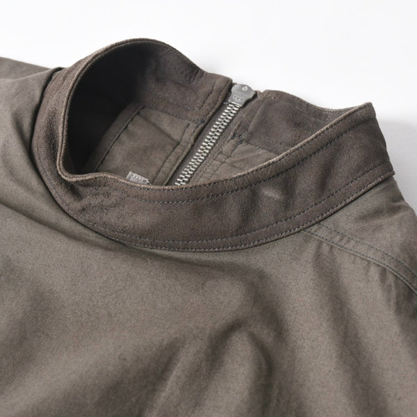 極美品 Rick Owens リックオウエンス ノースリーブ・チュニックドレス ベスト グレー シルバー金具 RU15S4162-PLB 中古 4a008171