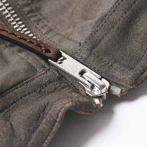 極美品 Rick Owens リックオウエンス ノースリーブ・チュニックドレス ベスト グレー シルバー金具 RU15S4162-PLB 中古 4a008171