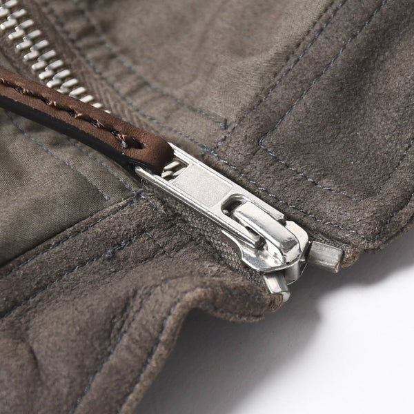 極美品 Rick Owens リックオウエンス ノースリーブ・チュニックドレス ベスト グレー シルバー金具 RU15S4162-PLB 中古 4a008171