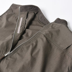 極美品 Rick Owens リックオウエンス ノースリーブ・チュニックドレス ベスト グレー シルバー金具 RU15S4162-PLB 中古 4a008171