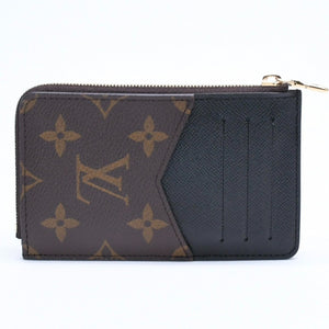 Very Good Condition LOUIS VUITTON Porto Cult Recto Verso Coin Case M69431 Monogram Canvas Brown Black Gold Hardware Used 4a007908